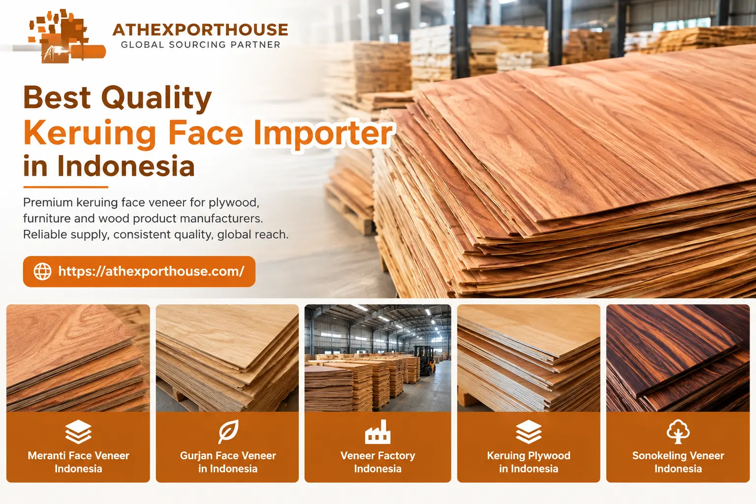 High-Quality Keruing Face Veneer in Indonesia